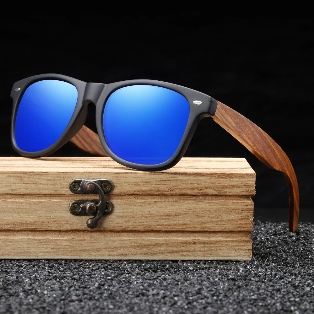 

2021 Wooden Sunglasses High Quality Frame TAC lens Anti Uv400 Protect Polarized in Outdoor for Men Women, Mix