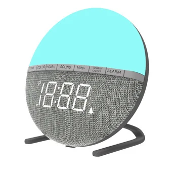 

Popular Baby Bedroom Led Color-Changing Snooze Alarm Light Table Digital kids alarm clock analog