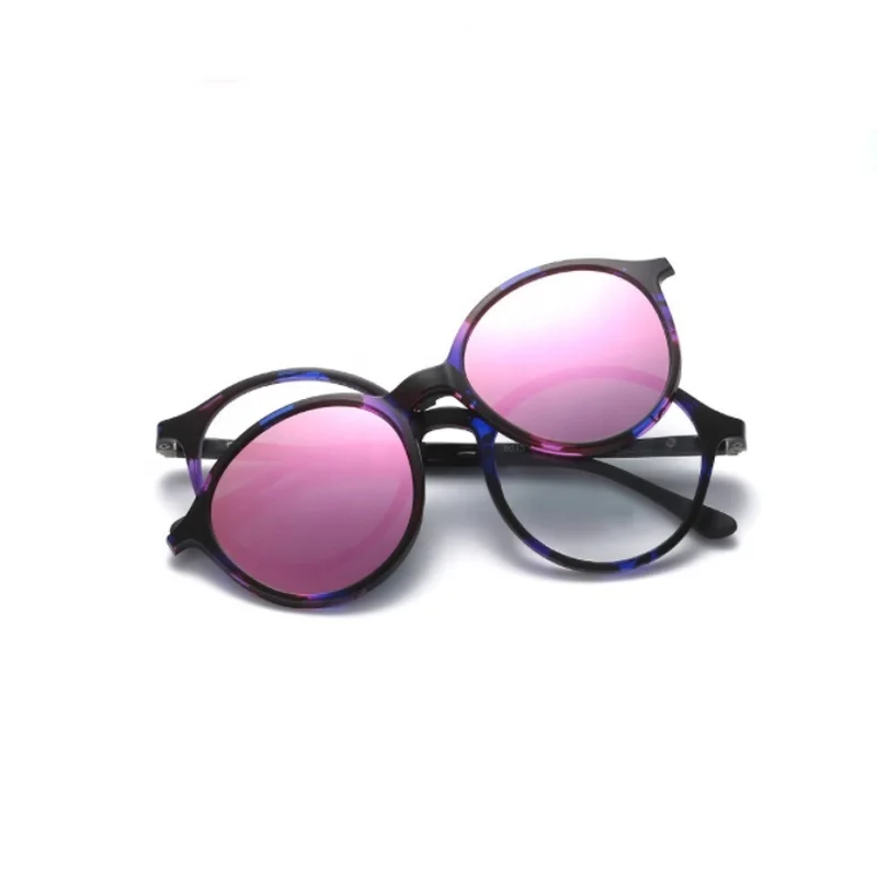 

2020 Round TR90 clip on anti-blue light blocking optical sunglasses, Custom color (300pcs)