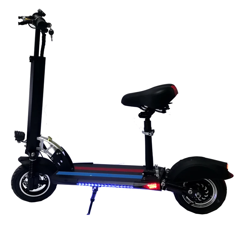 

High Quality 48V 350W black foldable electric scooter folding scooters for sale