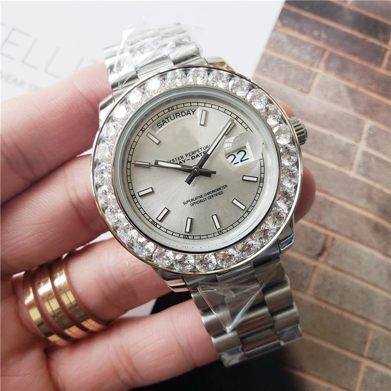 

RLXTop Quality Luxury Mens Watches Automatic 904L Stainless Steel Sapphire Mirror Glass Watches