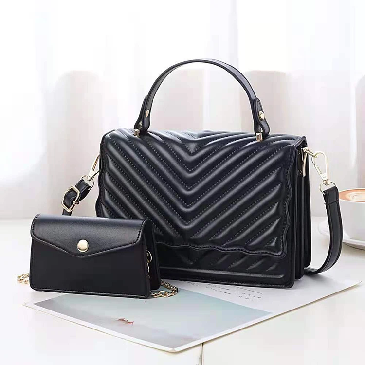 

CB449 Luxury Brand Designer Twill Pattern Solid Color Women Shoulder Handbags Premium Pu Leather Wallets Ladies Hand Tote Bag