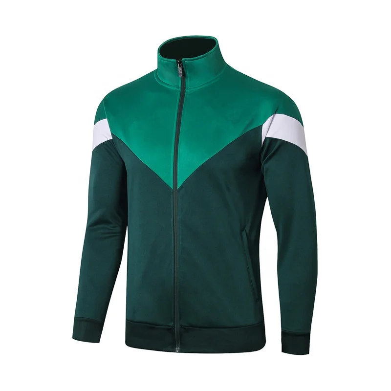 

2020 In Stock Free Sample Thai Quality Kids Football Training Jacket Green, Any colors can be made