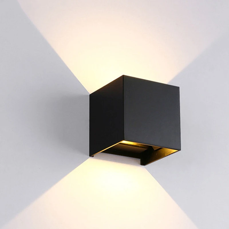 IP65 Waterproof Outdoor Wall Light Minimalist Modern Wall Lamp Fixture Aluminum Black/White