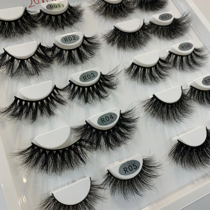 

Wholesale Lash Vendors 20mm Mink Fur Eyelash Reusable Natural 100% Handmade Fluffy Wholesale 3D Mink Hair Eyelash Wispy Lashes