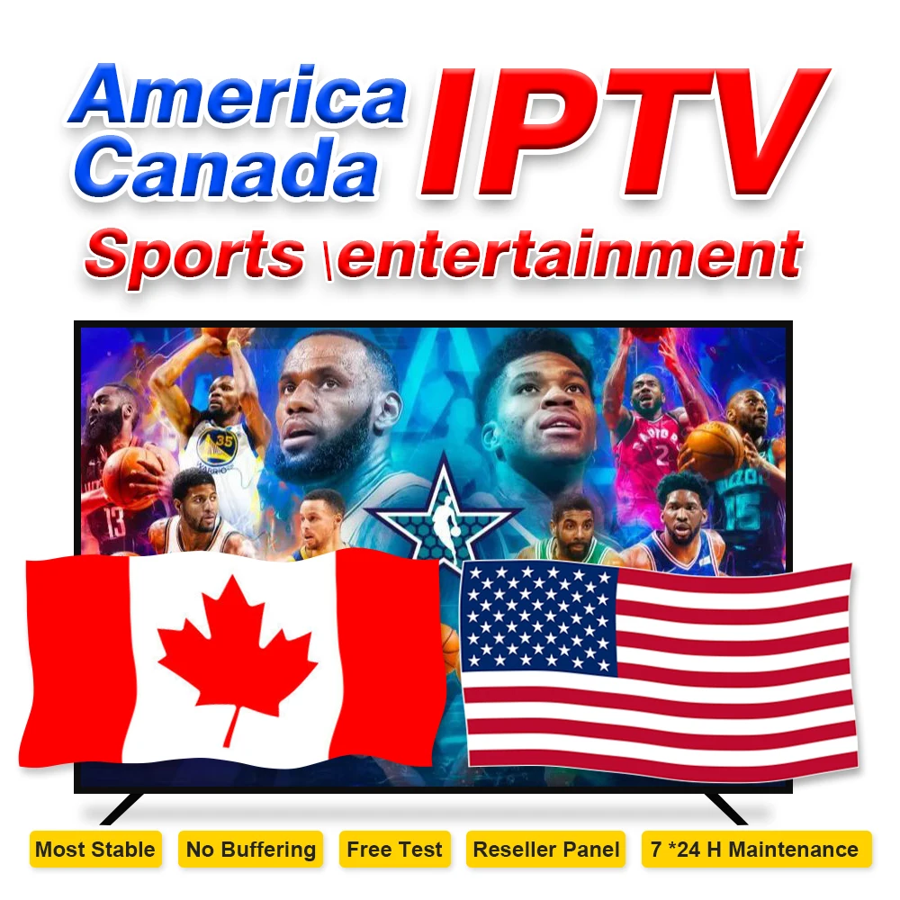 

America Canada IPTV The best Global IPTV service Stable IPTV server 7* 24 H warranty 7000 Live