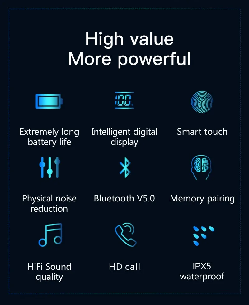 Wholesale Bluetooth Wireless Earphones Open Case Paring, 800mAh Battery Capacity, Touch Control Matel Charging Case - ANKUX.COM