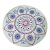 Custom Label Natural Rubber Round Circle Suede Yoga Mat For Fitness