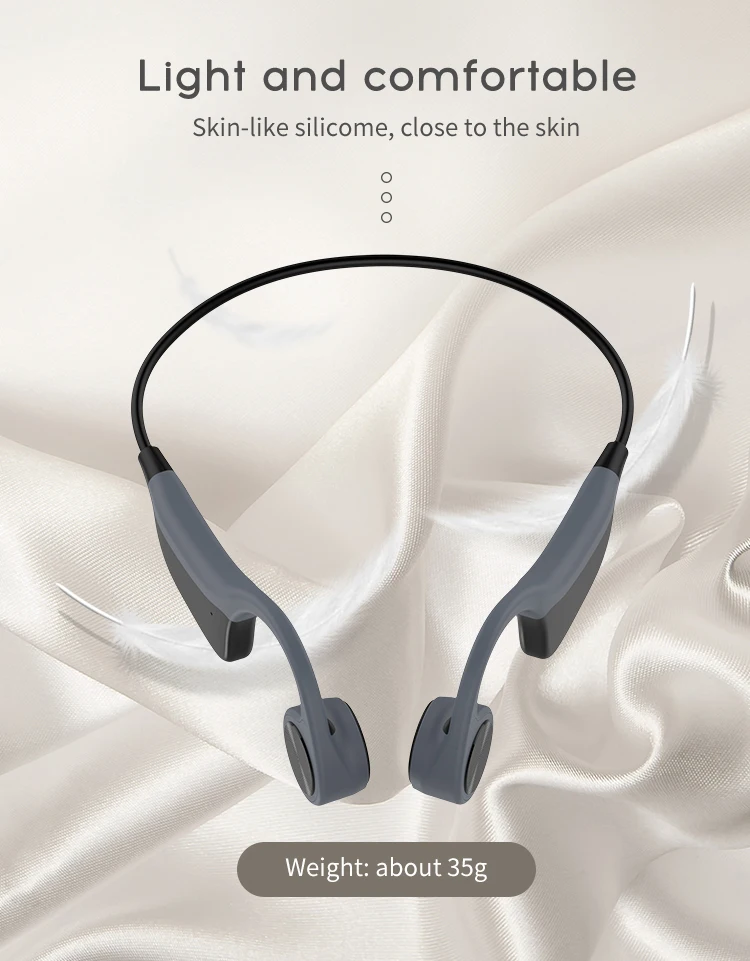 Wholesale type c OEM stereo music earbud open ear waterproof sport wireless bone conduction headset earphone - ANKUX.COM