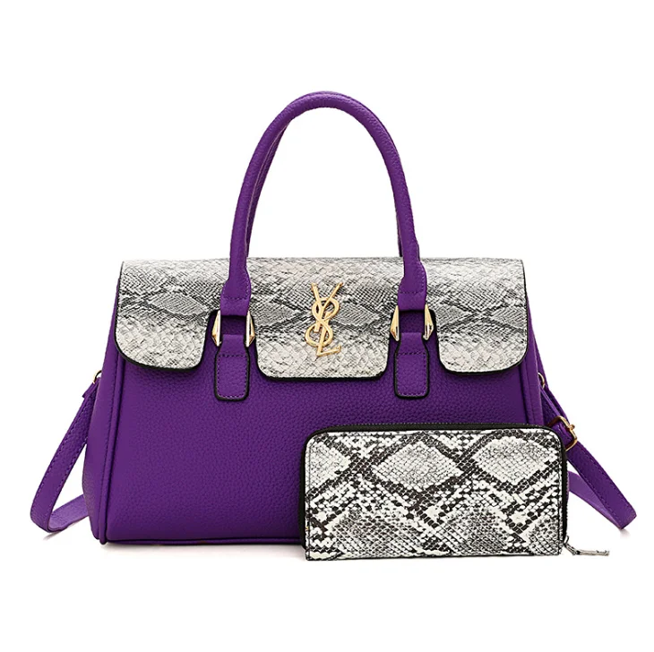 

Wholesale high quality women's shoulder wallet bag fashion trendy girl bag set