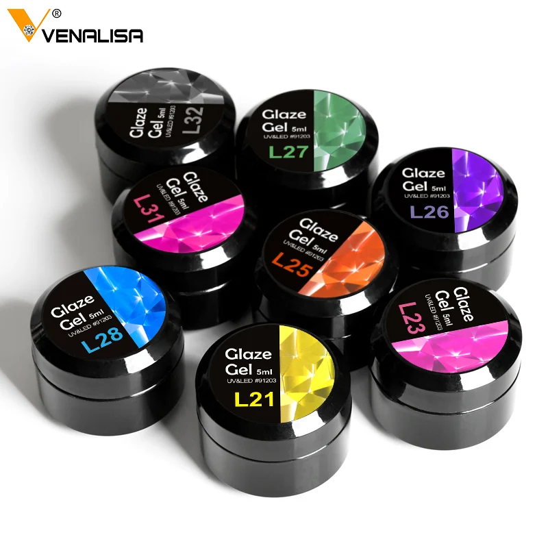 

Venalisa 5g Glaze Gel Transparent UV LED Color Gel Neon Gemstone UV LED Nail Gel Varnish