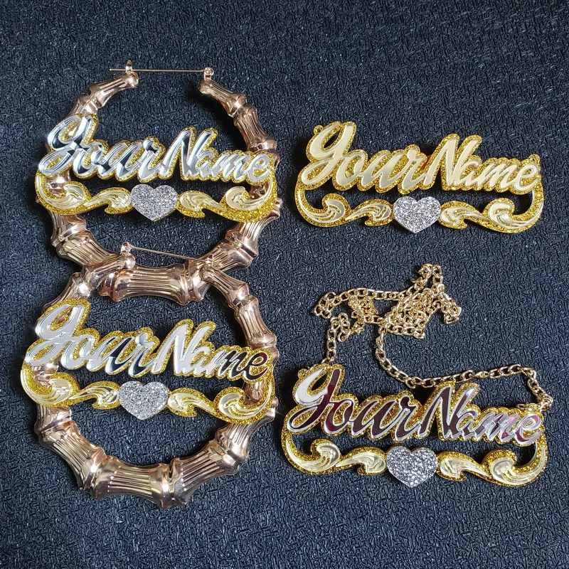 custom name jewelry set