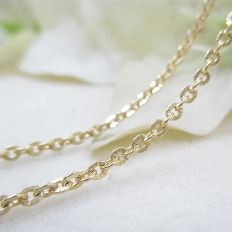 

XuQian Hollow Out Oval Cross Grain Chain For Jewelry Making