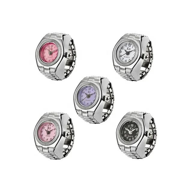 

Adelante Wholesale Fashion Personality Retro Lovers Simple Quartz Watch Ring