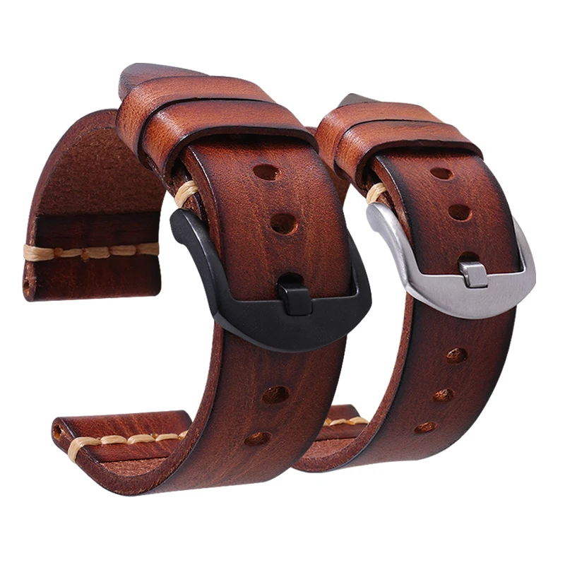 

China suppliers High Quality new custom logo watch straps oem real cow leather watch straps correas de reloj, Royal blue/red/gray black/yellow brown/dark brown/elephant gray