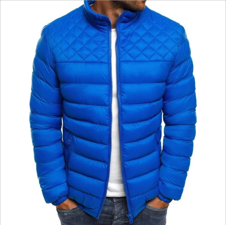 

Men Winter Coat Men Clothes 2020 Bubble Coat Casual Streetwear 4 Colors Zipper Stand Puffer Jacket Plus Size 3XL