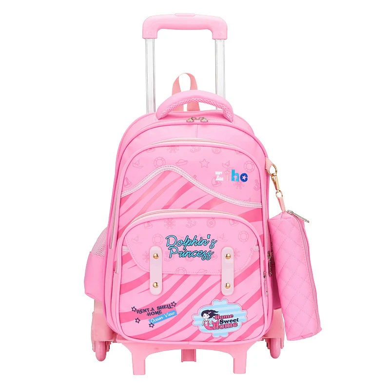 

children school bag,school bag set,girls school trolley bags, 5 colors