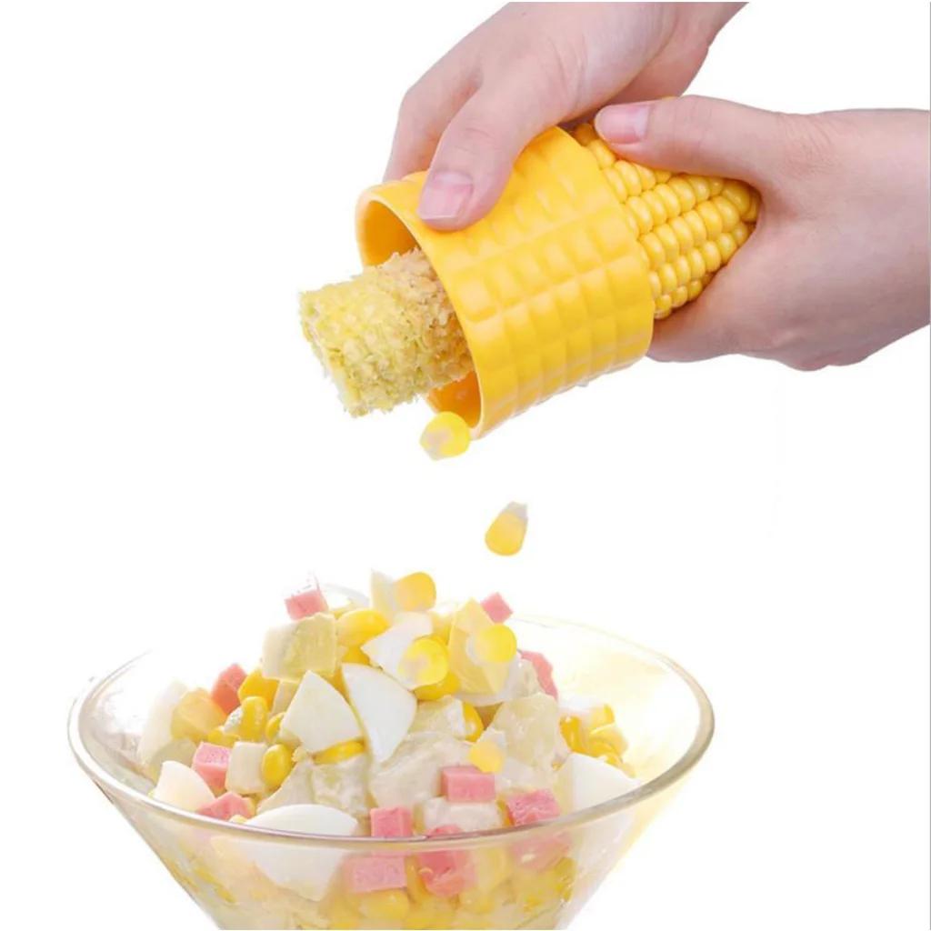 

C173 Practical Corn Peeler Kitchen Gadgets Corn Stripper Cob Cutter Household Creative Corn Thersher Kernel Separator