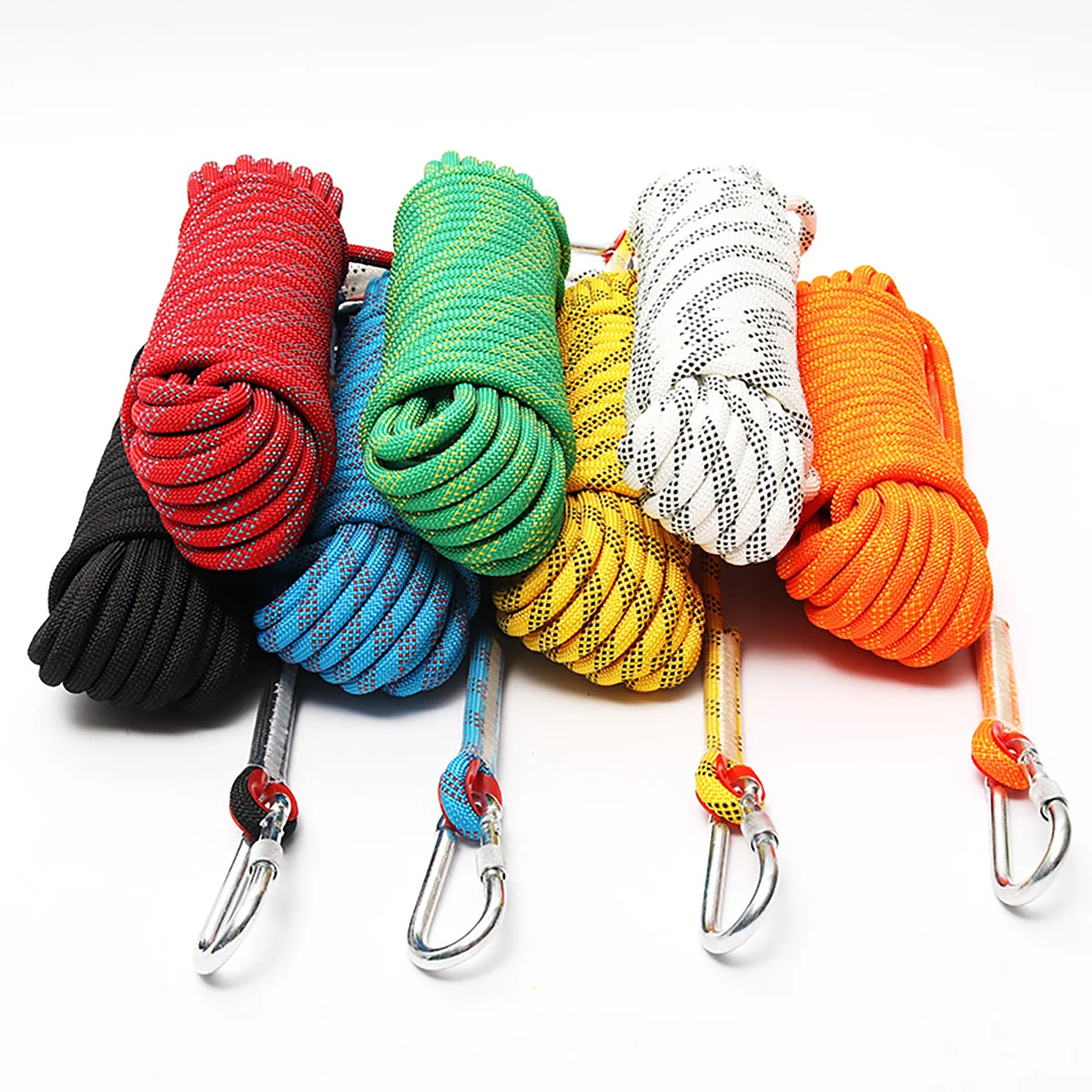 

10 11 12 14mm colorful outdoor dynamic rock climbing nylon rope for mountaineering, Customer require