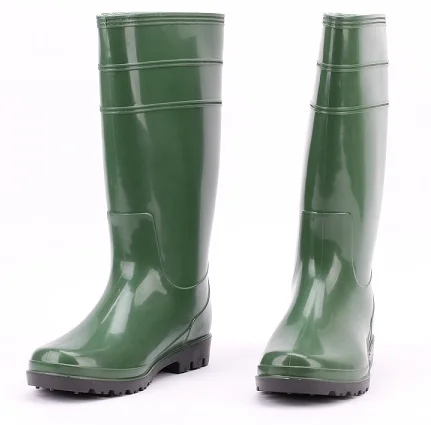 

Wellies Knee-High Rain Boots Anti-slip Waterproof PVC Gumboots