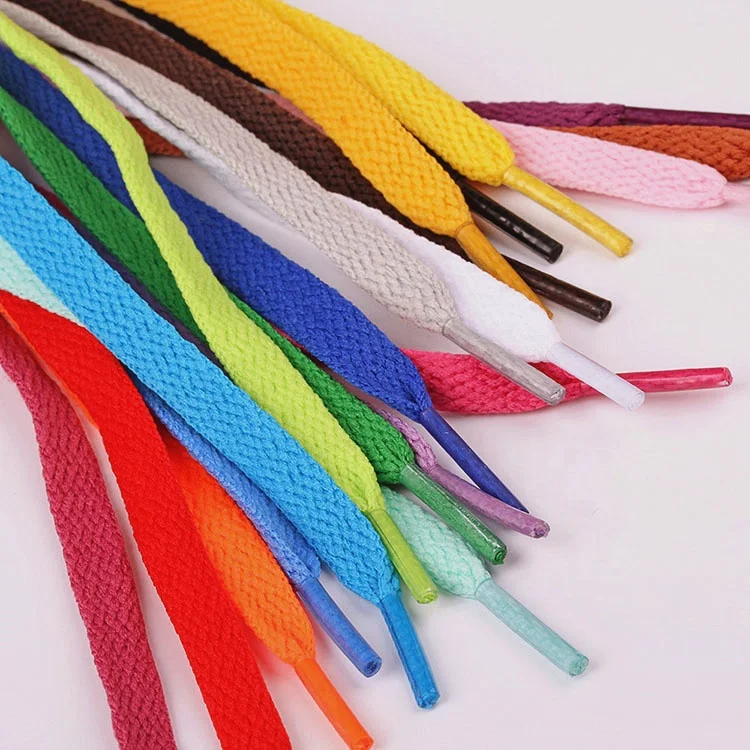 Wholesale Custom 29 Colors Fashion Shoe Laces 8 Mm Wide Polyester Flat ...