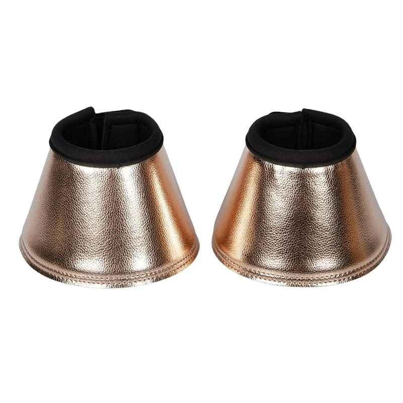 

Elegant Fashion Faux Leather Look Gold Metallic Range Horse Tendon & Bell Boots, Custom color