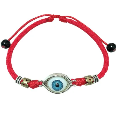 

Unique Design Turkish Blue Eyes Charm Anklet Bracelet Adjustable Black Rope Evil Eyes Anklet