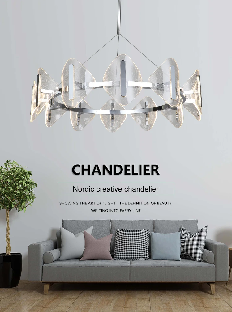 Modern Ce Approved Living Room Home Chrome Decoration Flush Mount Led Panel Powerful Ceiling Lamp