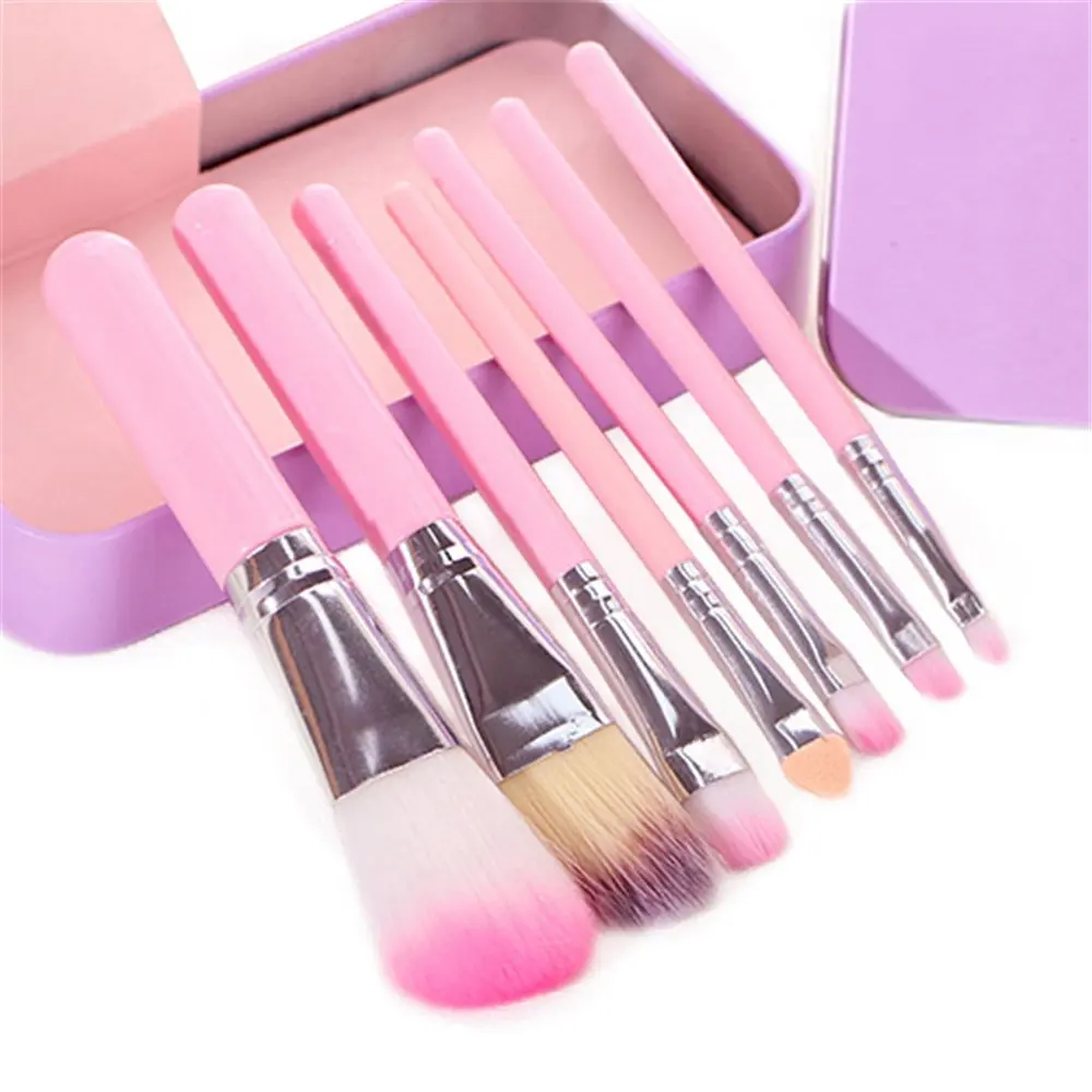 

High Quality Custom Portable Pink Makeup Brushes Custom Makeup Brush Set With Box