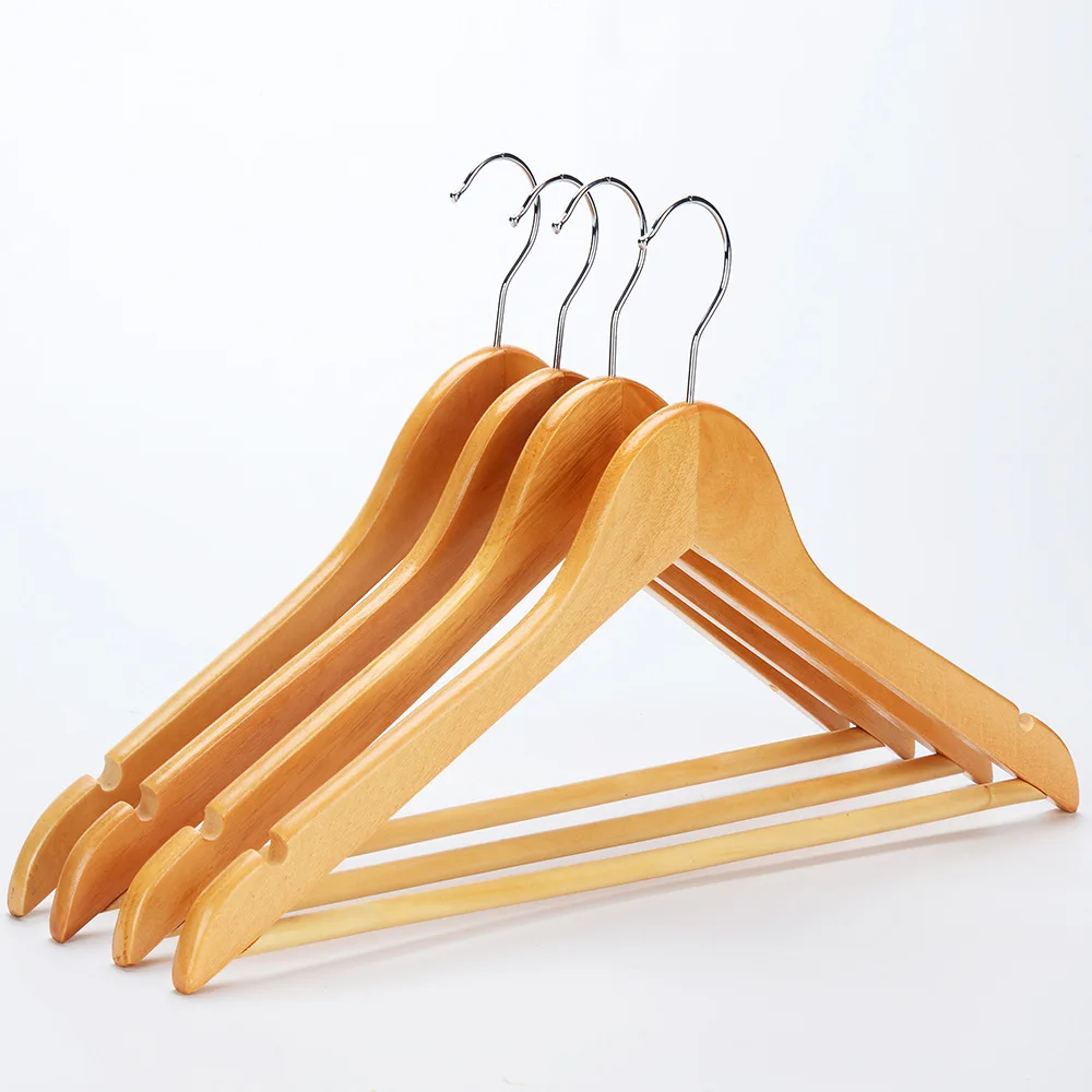 

Cheap price coat hanger for clothes antique wooden hangers standard hotel custom logo wood rack, Natural,black