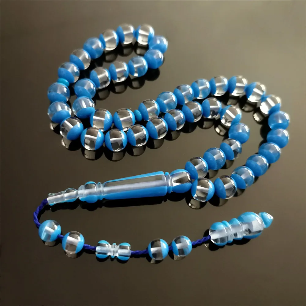 

High Quality Nice Amber Color 10mm Islamic Tasbih Muslim Prayer Beads Misbaha