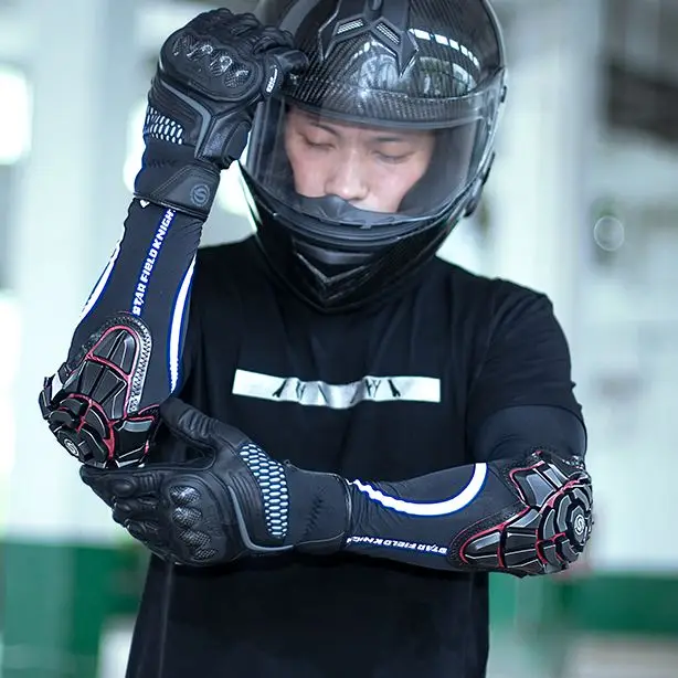 

New Breathable Motorcycle Knee Pads Men Women Mtb Knee Pads Bicycle Cycling Motocross Knee Protection Moto Elbow Protector Pads, Black