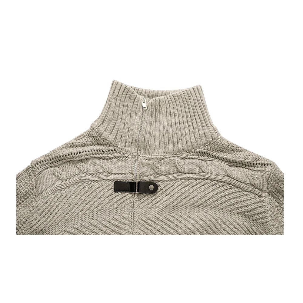 

Oversized knit camouflage cardigan pullover con cierre men cardigan sweater mantel, Customized colors