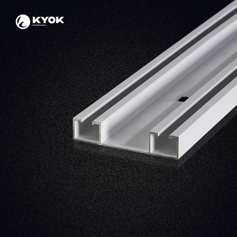 

KYOK double paralleled track ceiling mount curtain track, Customized