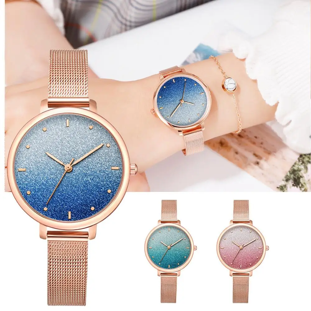 

Casual Women Watches Fashion Luxury Starry sky Mesh Women's Watch Relogio Ladies Watch Feminino zegarki damskie reloj mujer
