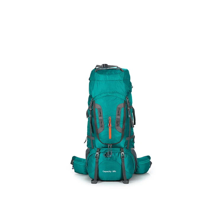 

Outdoor travel bag lightweight custom logo luxury backpack waterproof large capacity men women hiking long traveling backpack, Green blue black