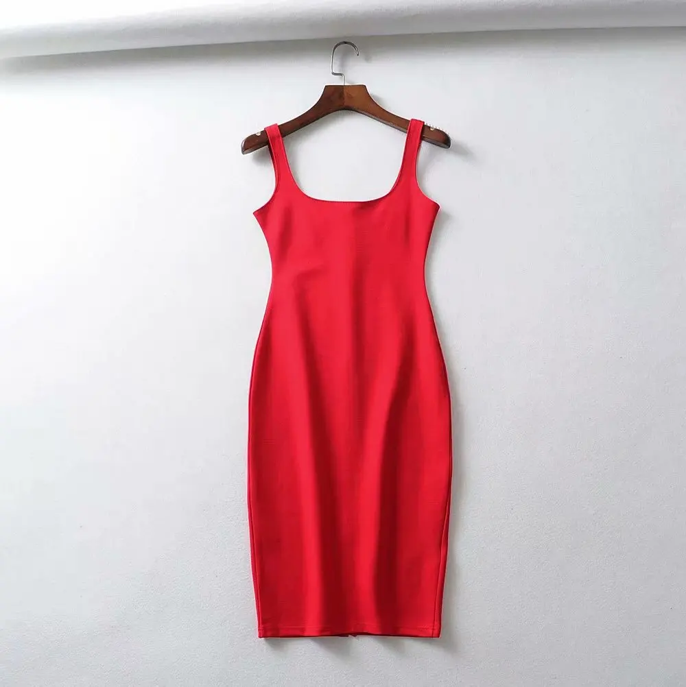 
Factory wholesale 2020 new style sweet long dress sleeveless hip hop condole belt summer dresses 