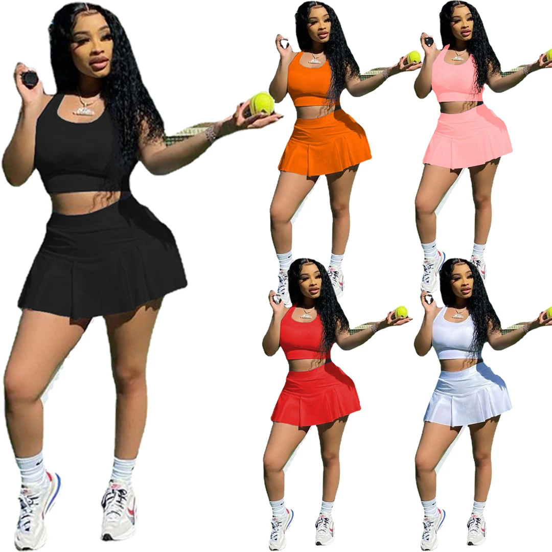 

2021 Fashion Plus Size Women's Spring Women Two Piece Skirt Set Shirt 2 Piece Set Dresses