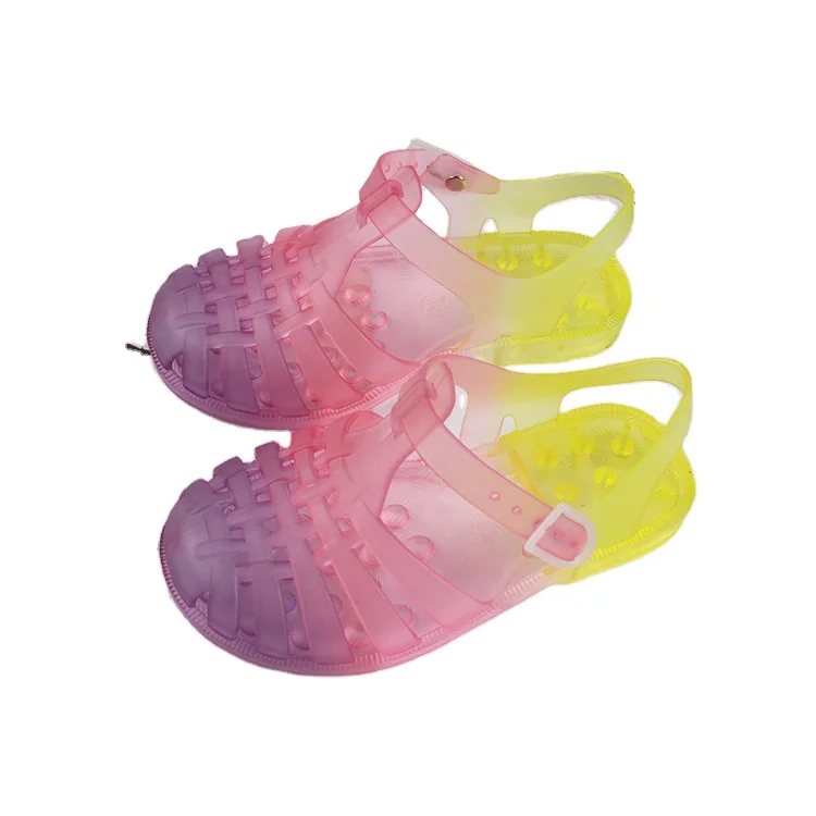 

2022 Kids New Fashion Summer Sandals Toddler Girls Jelly Sandals Children Tie-dye Jelly Shoes Wholesale Sandals
