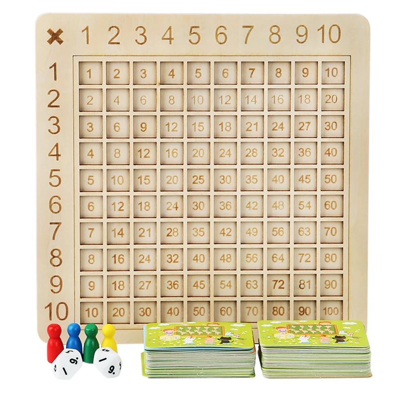 

HOYE CRAFTS Educational Math Counting Toys Arithmetic Table Multiplication Board Game For Kids