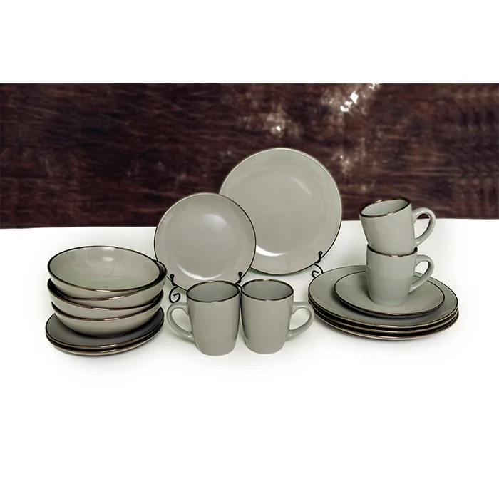 

16/24 pcs nordic style hot sale customized logo diner set porcelain dinner ceremic plates dinnerware set, Colorful
