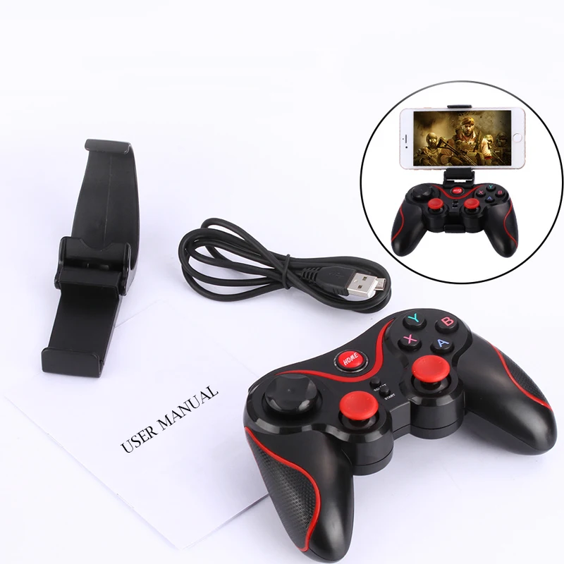 

Wireless Android Gamepad T3 X3 Wireless Joystick Game Controller Joystick For Mobile Phone Tablet TV Box Holder