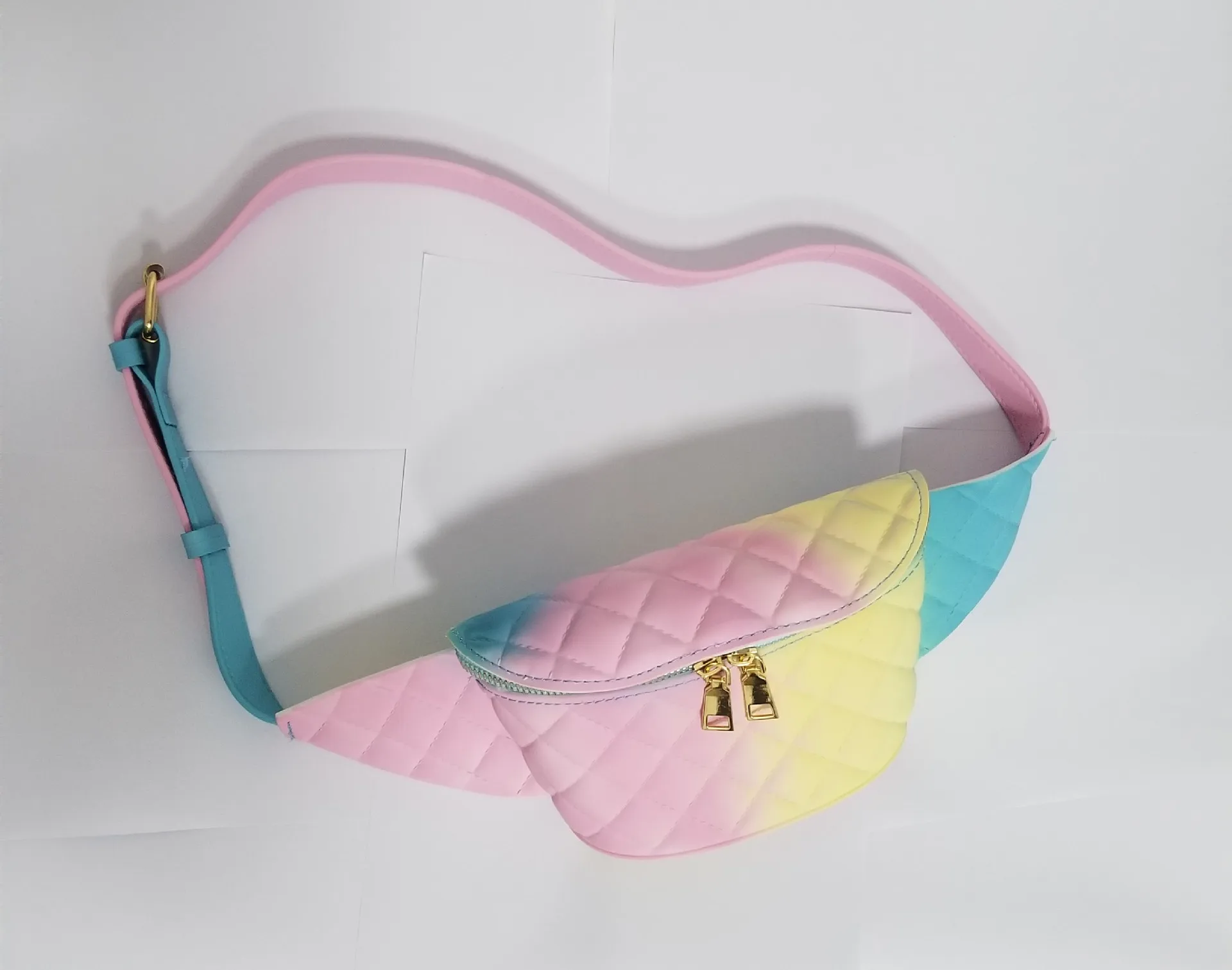 

2021 new color Jelly bag with the same color slippers collocation girls shopping and date wallet, Multi colors