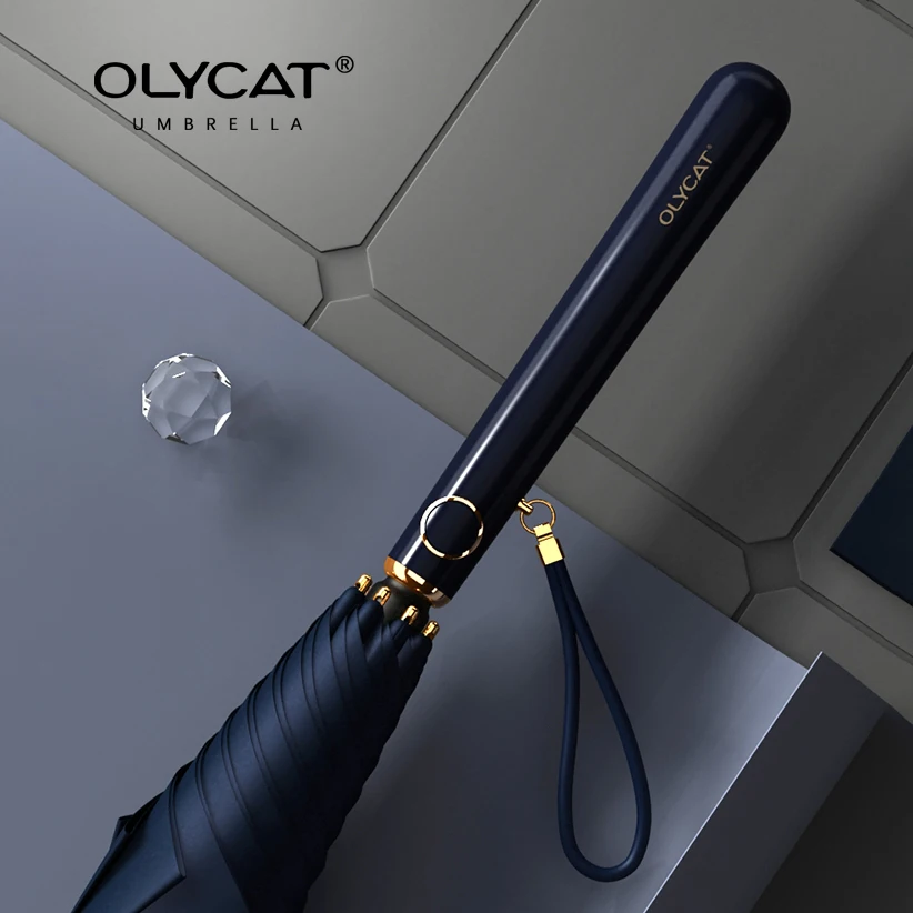 

Fashion Umbrella Women UV Protection Olycat Windproof Long Handle Sun Umbrella Golf Parasol Colorful Outdoor Umbrellas UPF50+