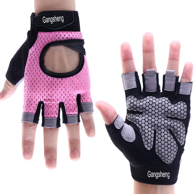 

Bodybuilding Exercise Weight Lifting Fitness Gym Gloves for Pull Up, Weight Lifting, Pink,gray,black