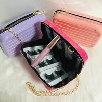 

2020 Newest Suitcase Eyelash Packaging 3D Mink Eyelashes Pack 100% Cruelty Free Mink Lashes