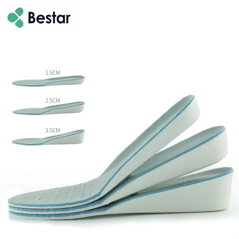 

On sale Light weight breathable EVA height increased insol sport shoe lift height heel insole, As photo or customized