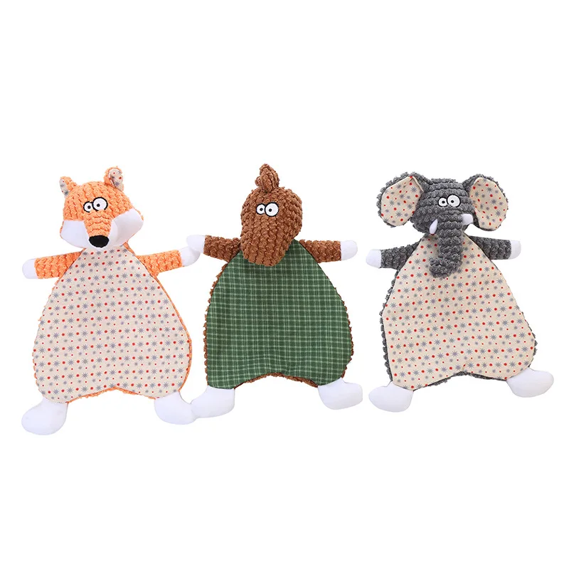 

Kinyu New Design Premium Biting Crinkle Paper Dog Plush Toys, As photo
