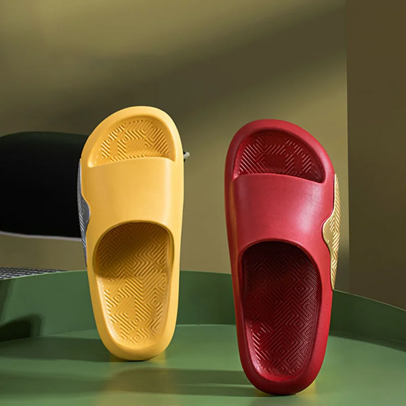 

Joghn New summer home indoor couples wear slippers with mute thick soles, Color