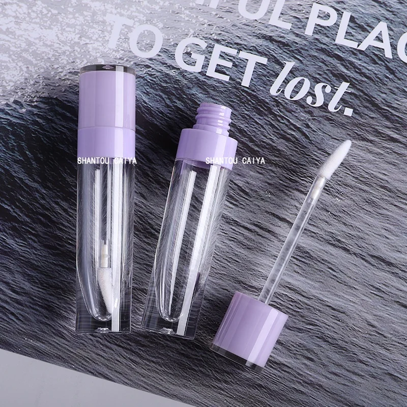 
6ml lavender Clear Purple Lip Gloss Tubes 